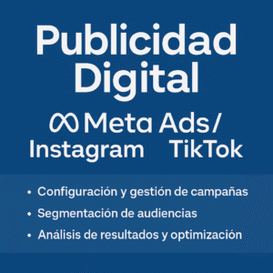 Publicidad Digital (Meta Ads / Instagram / TikTok)